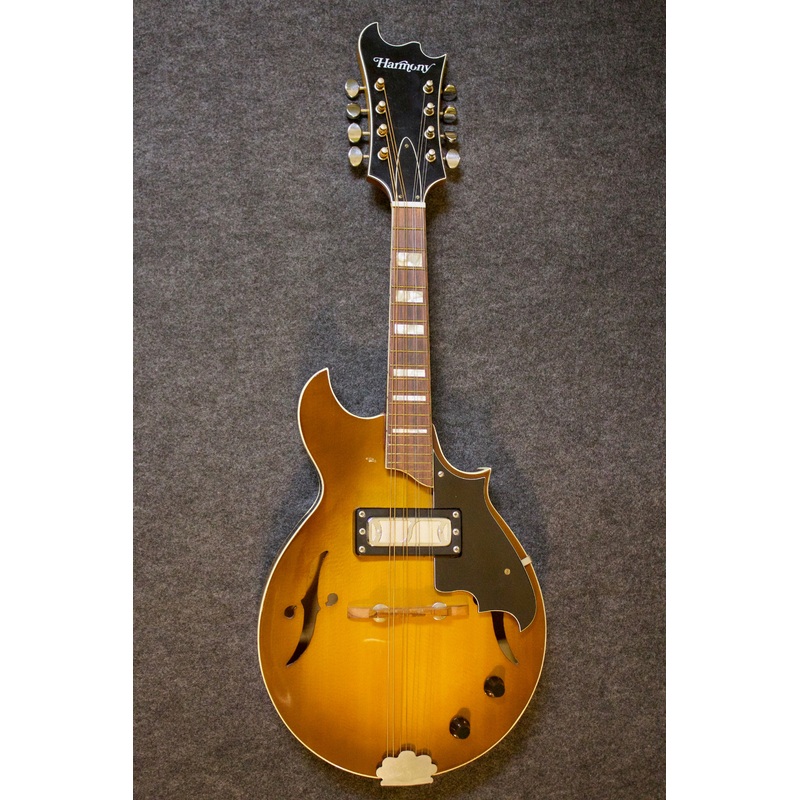 Harmony Batwing Mandolin w/ Gold Foil Pickup c. 1968