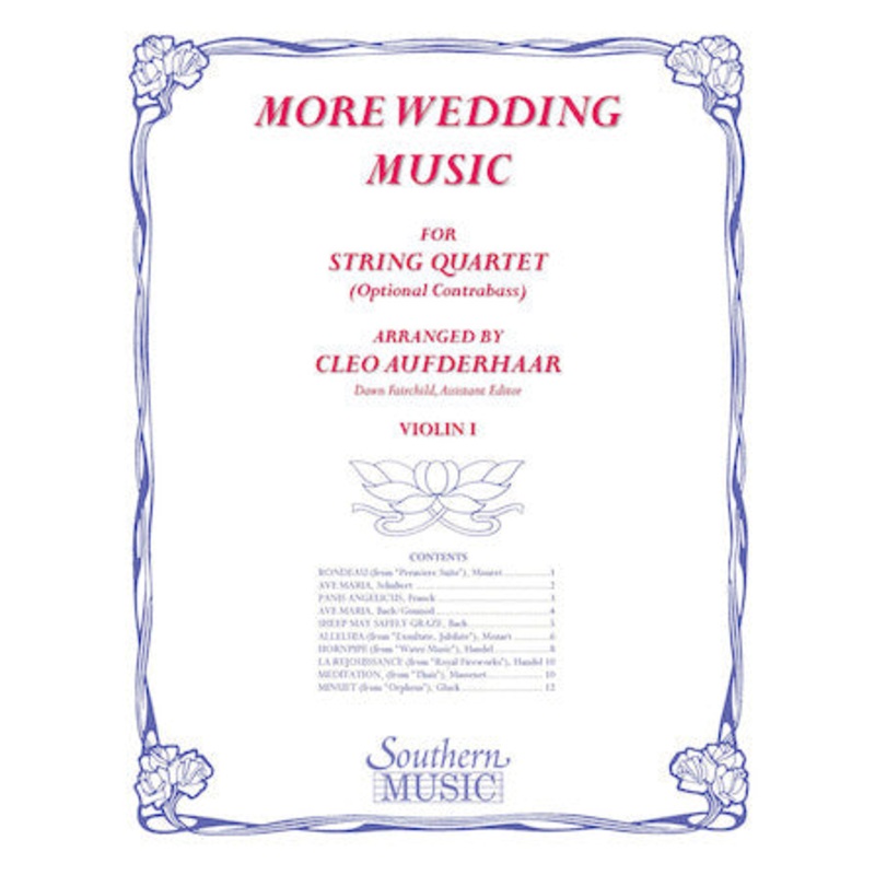 More Wedding Music for String Quartet – individual parts – Arr. Aufderhaar