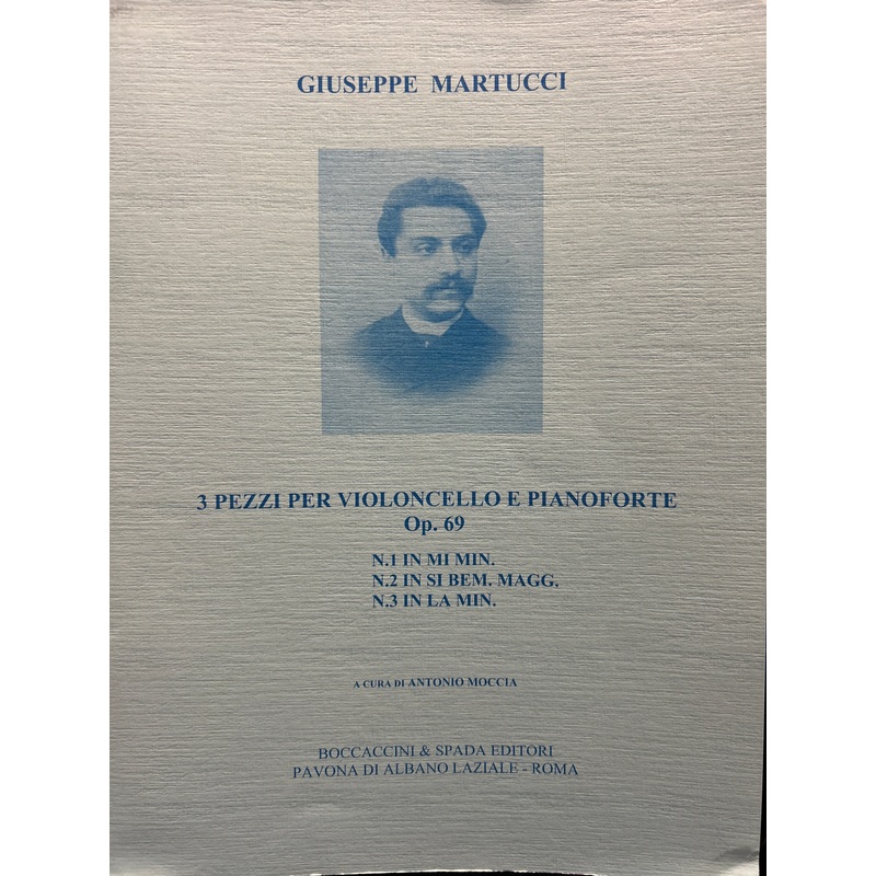 3 Pezzi per violoncello e Pianoforte Op 69 – Martucci