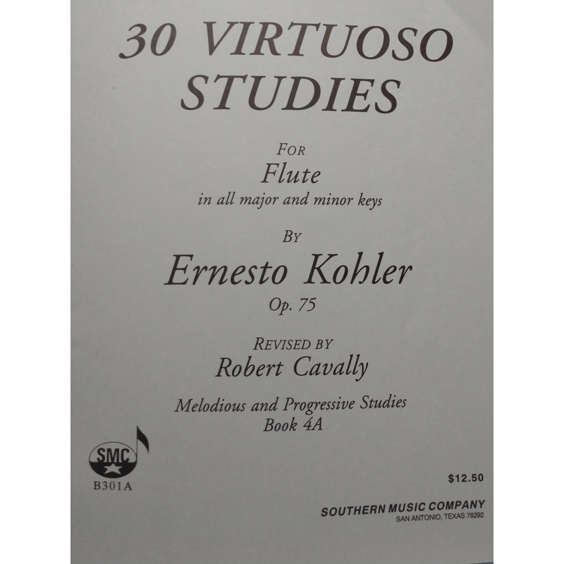 30 Virtuoso Studies for Flute, Op. 75 – Kohler/Cavally
