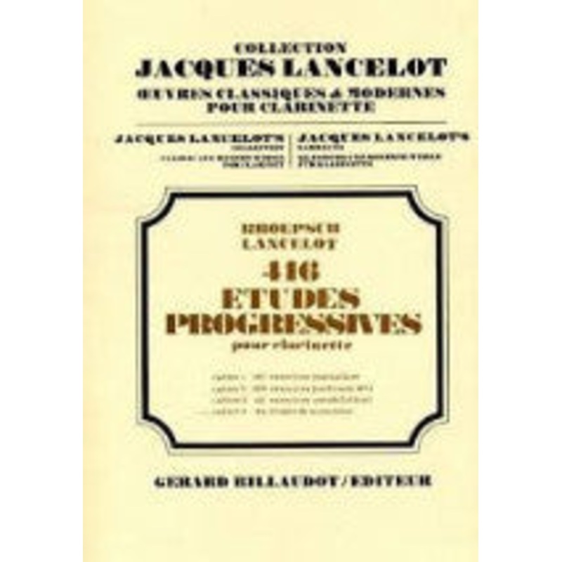 416 Progressive Studies for Clarinet – Book 4 – Kroepsch/Lancelot