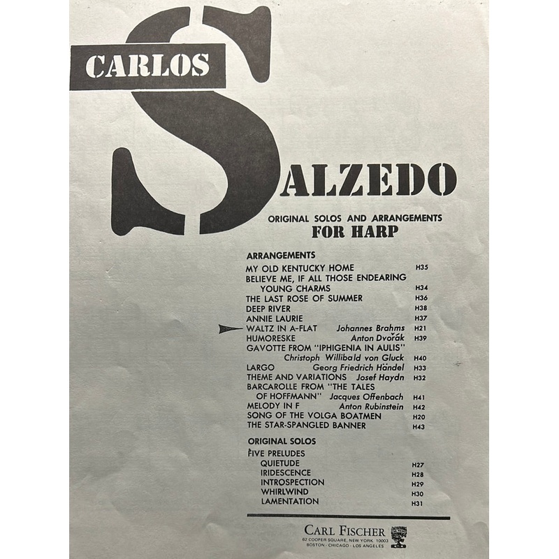 Waltz in Ab – Harp – Brahms/Salzedo