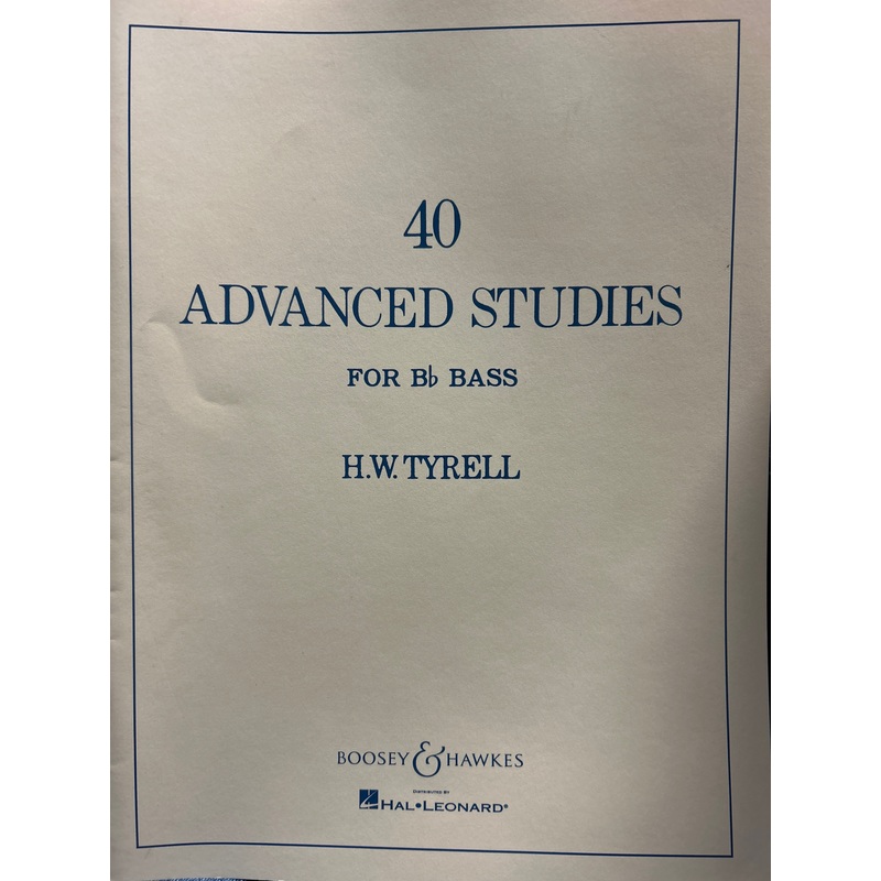 40 Advanced Studies for Bb Bass – Tyrell