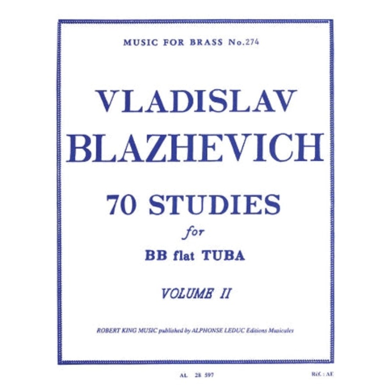 70 Studies for BB-flat Tuba – Volume II – Blazhevich