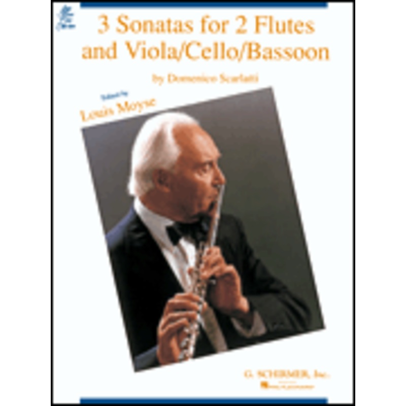 3 Sonatas for 2 Flutes and Viola/Cello/Bassoon – Scarlatti/Moyse