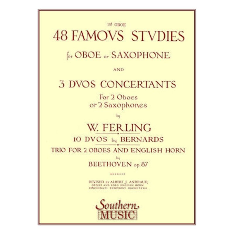 48 Famous Studies for Oboe or Saxophone, Op. 31 – Ferling/Andraud