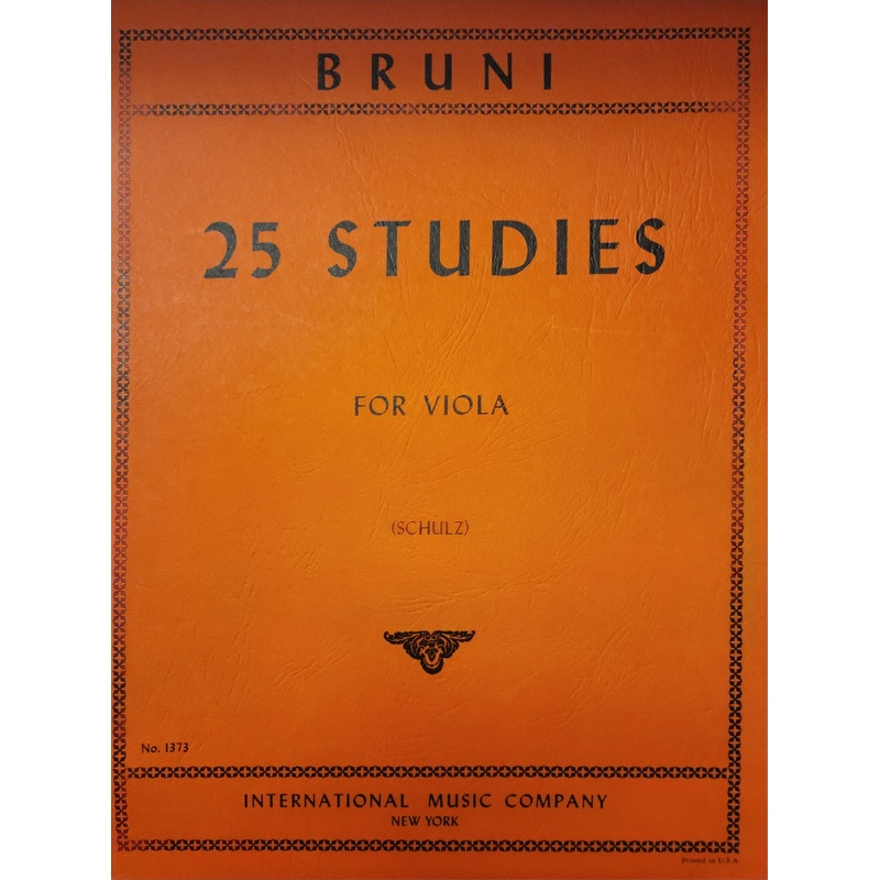 25 Studies for Viola – Bruni/Schulz