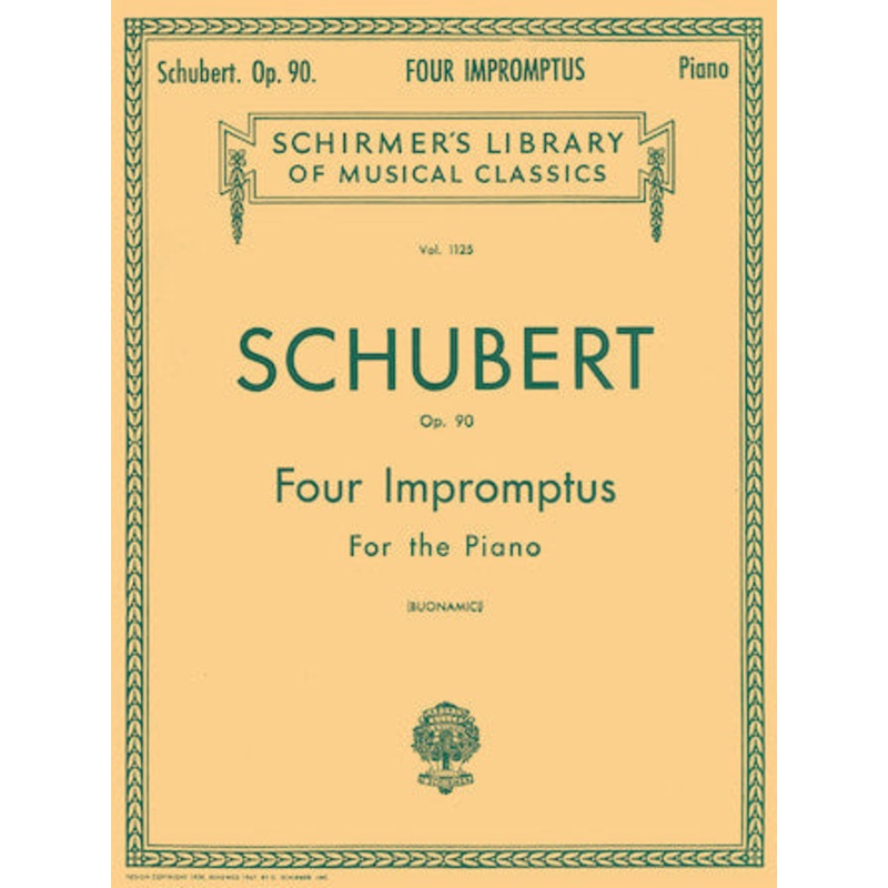 4 Impromptus, Op. 90 – Schubert/Buonamici