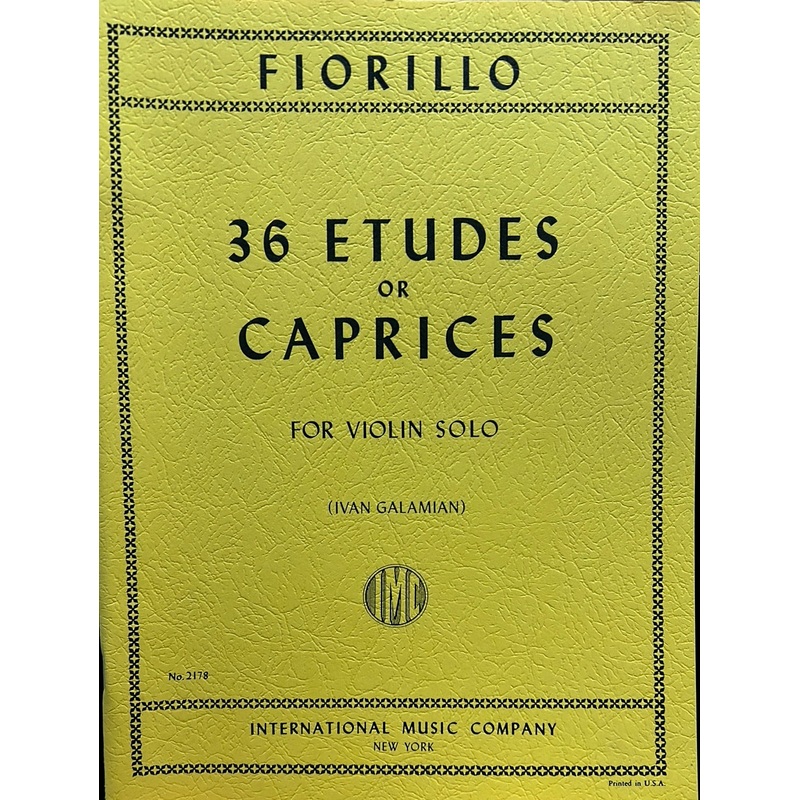 36 tudes or Caprices – Violin – Fiorillo/Galamian