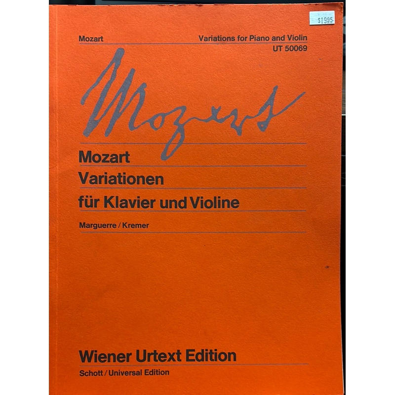 Variations for Piano and Violin – Mozart