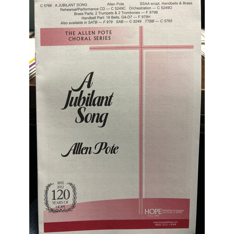 A Jubilant Song – Vocal – Pote