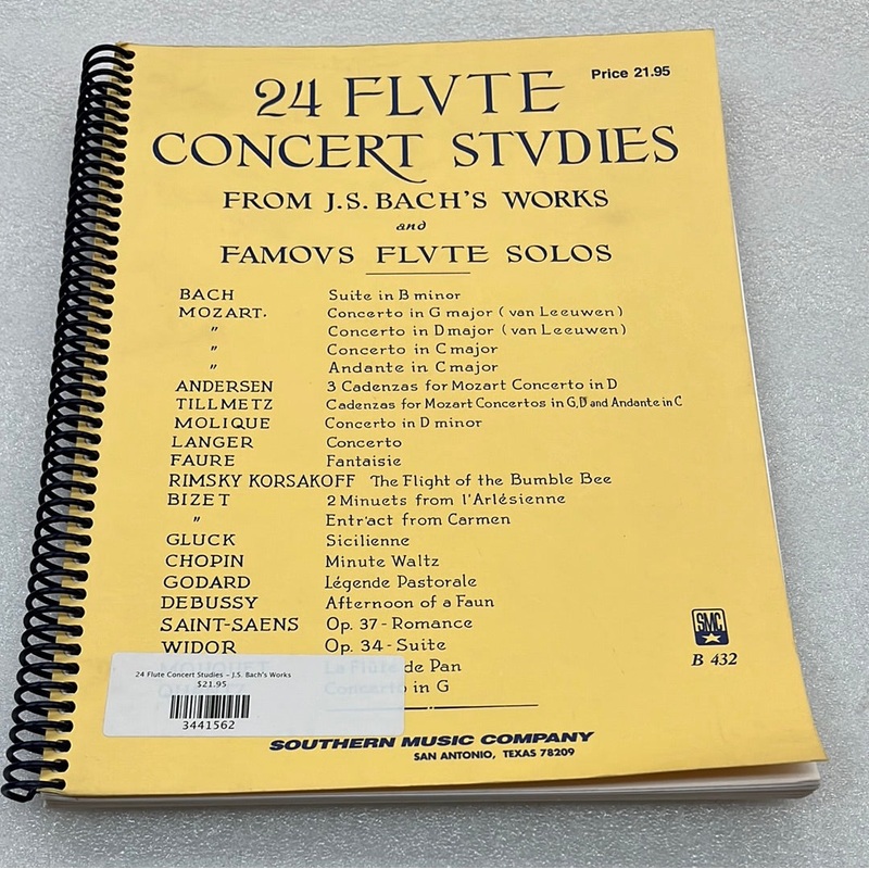 24 Flute Concert Studies – J.S. Bach’s Works
