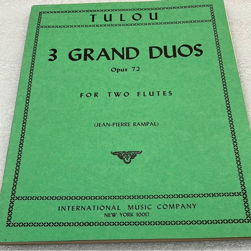 Tulou – 3 Grand Duos – Opus 72 – For Two Flutes