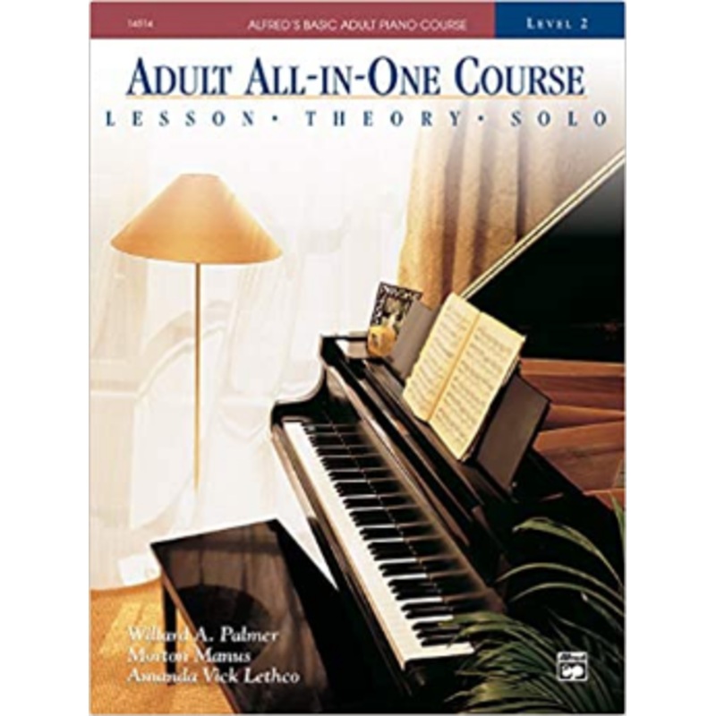 Adult All-In-One Piano Course: Level 2: Lesson – Theory – Solo  (Book)