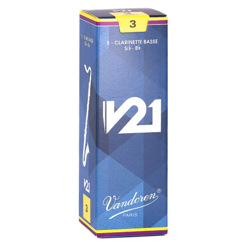 Vandoren  Bass Clarinet V21 Reeds – 5 Per Box