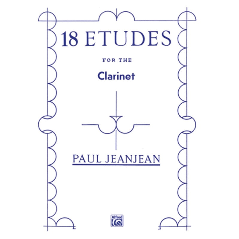 18 Etudes for Clarinet – By Paul Jeanjean