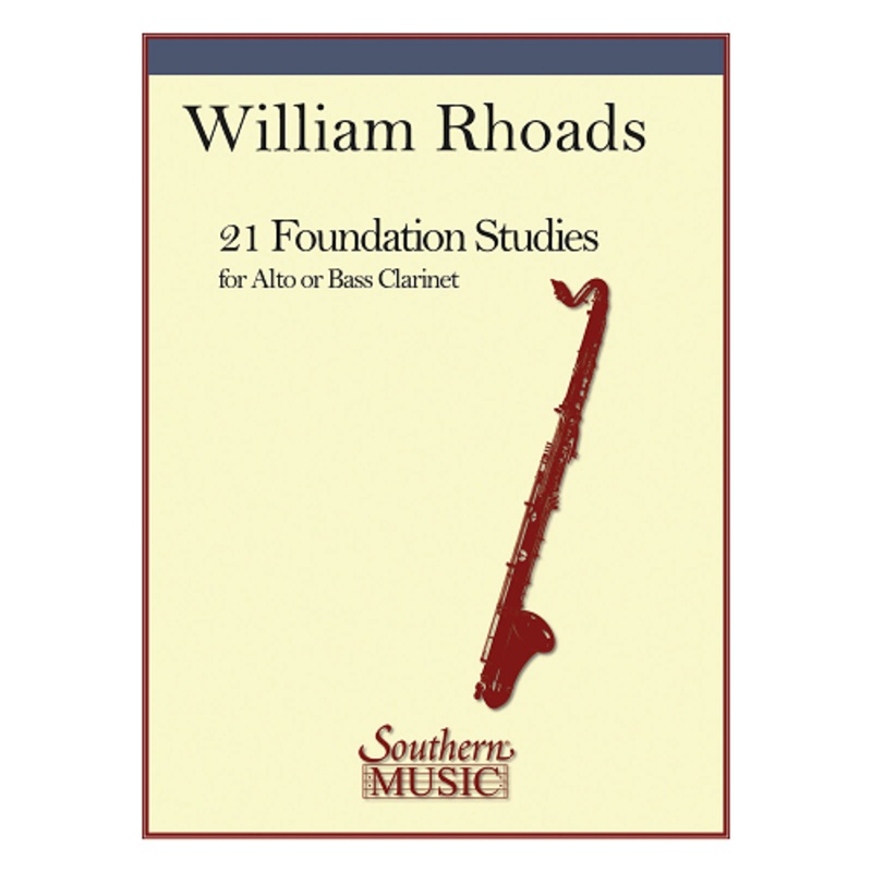 21 Foundation Studies for Alto or Bass Clarinet by William E. Rhoads – HL03770300