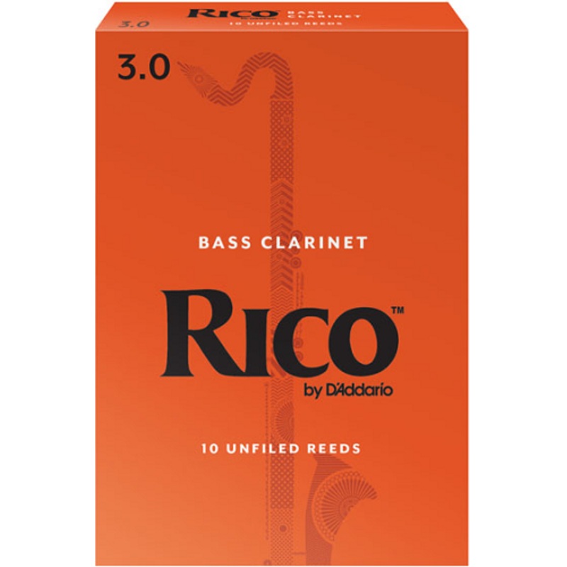 Rico by D’Addario Bass Clarinet Reeds Unfiled – 10 Per Box