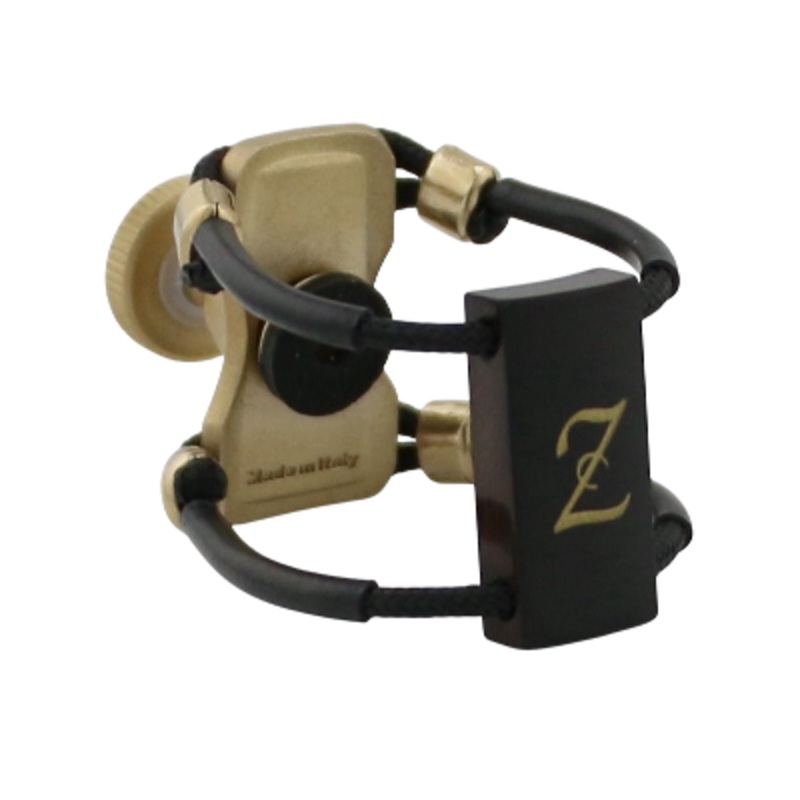 Zac ZL-1216X Brass Wood Ligature X-Grip – For Alto Sax Ebonite Mouthpiece, Medium Size
