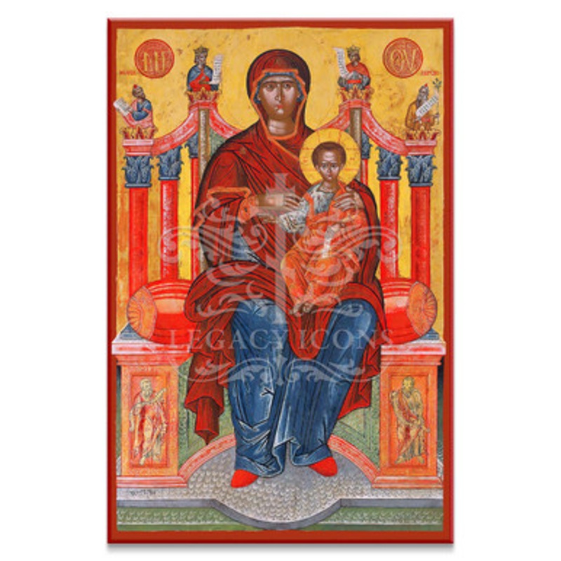 Theotokos Enthroned (XVIIc) Icon – T206