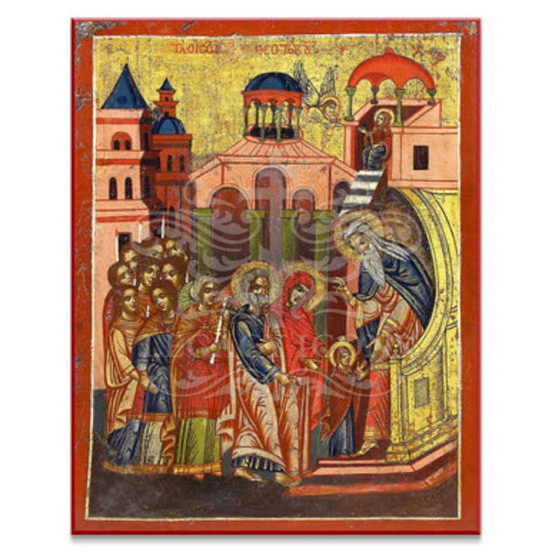 Entrance of the Theotokos into the Temple (XVIIc) Icon – F171